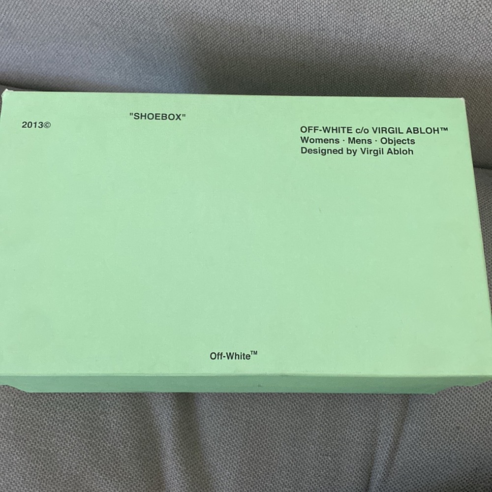 Used OFF-WHITE 2013 c/o VIRGIL ABLOH ITALIAN 3.0 LEATHER POLO SNEAKERS VERY RARE - Picture 3 of 9
